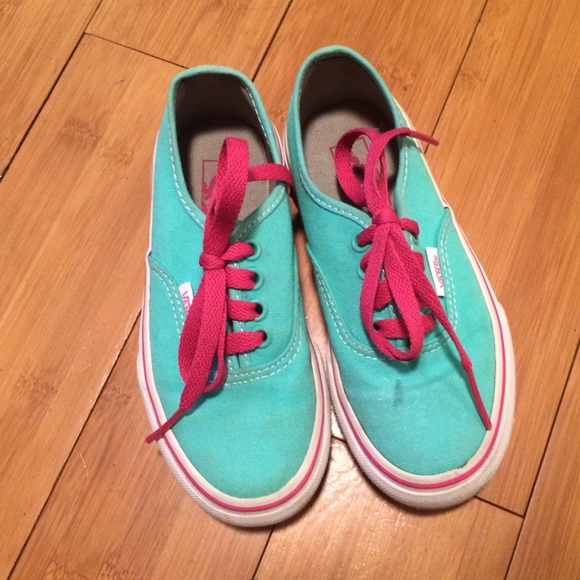 vans teal or pink